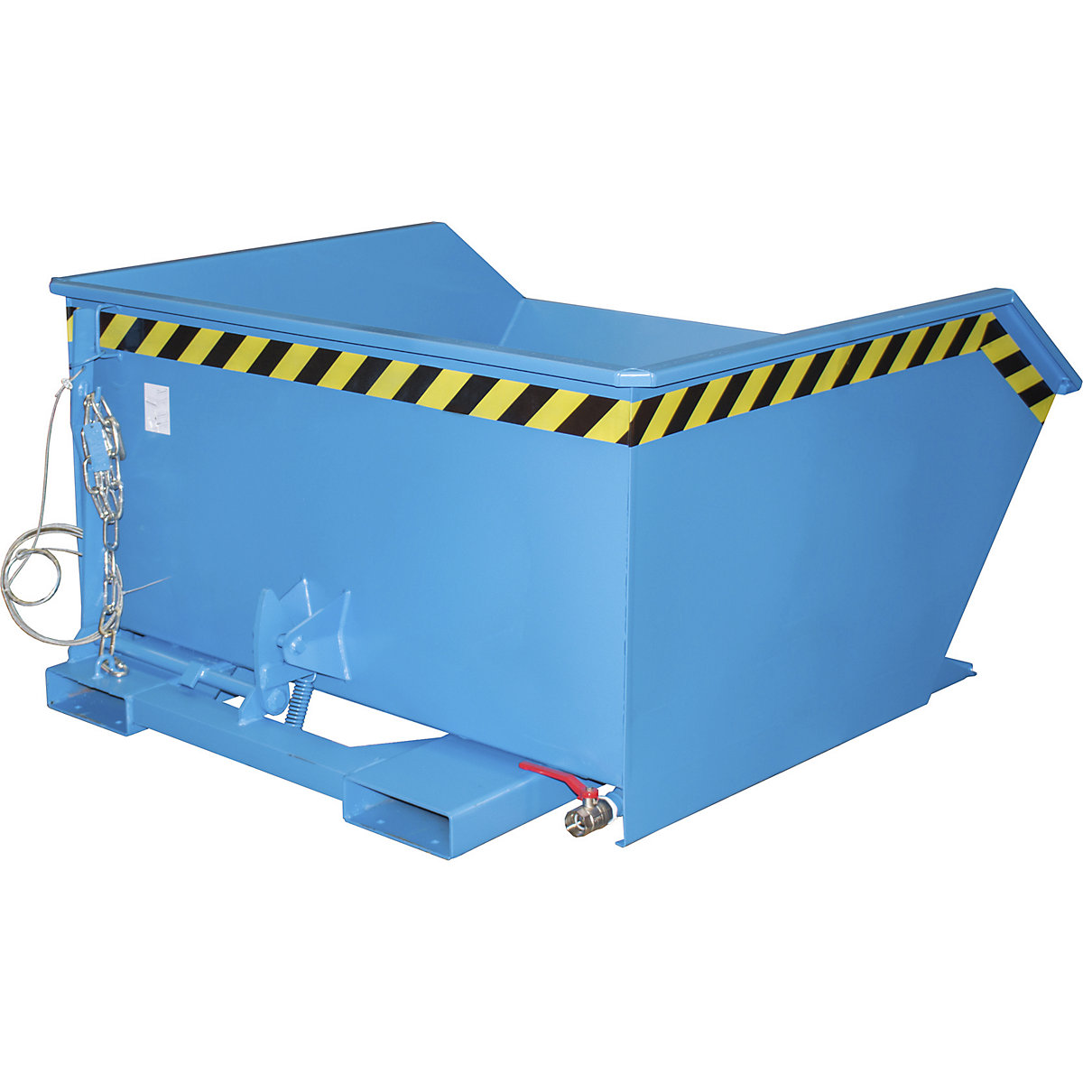 Tilting skip for shavings, low overall height (E) – eurokraft pro