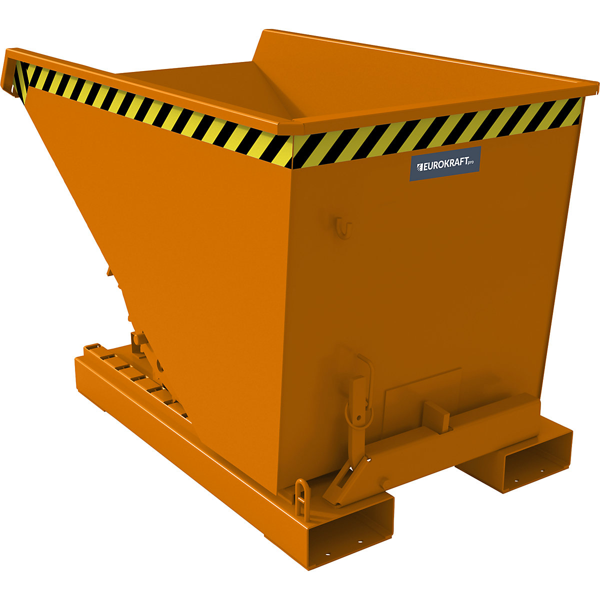 Tilting skip incl. roll-off mechanism - eurokraft pro