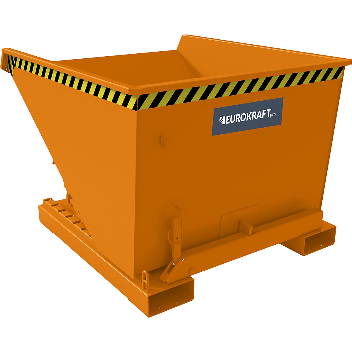 Tilting skip incl. roll-off mechanism - eurokraft pro