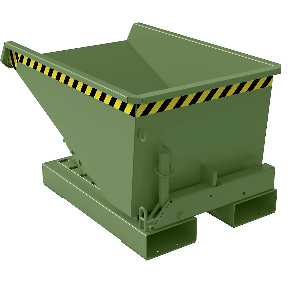 Tilting skip incl. roll-off mechanism - eurokraft pro