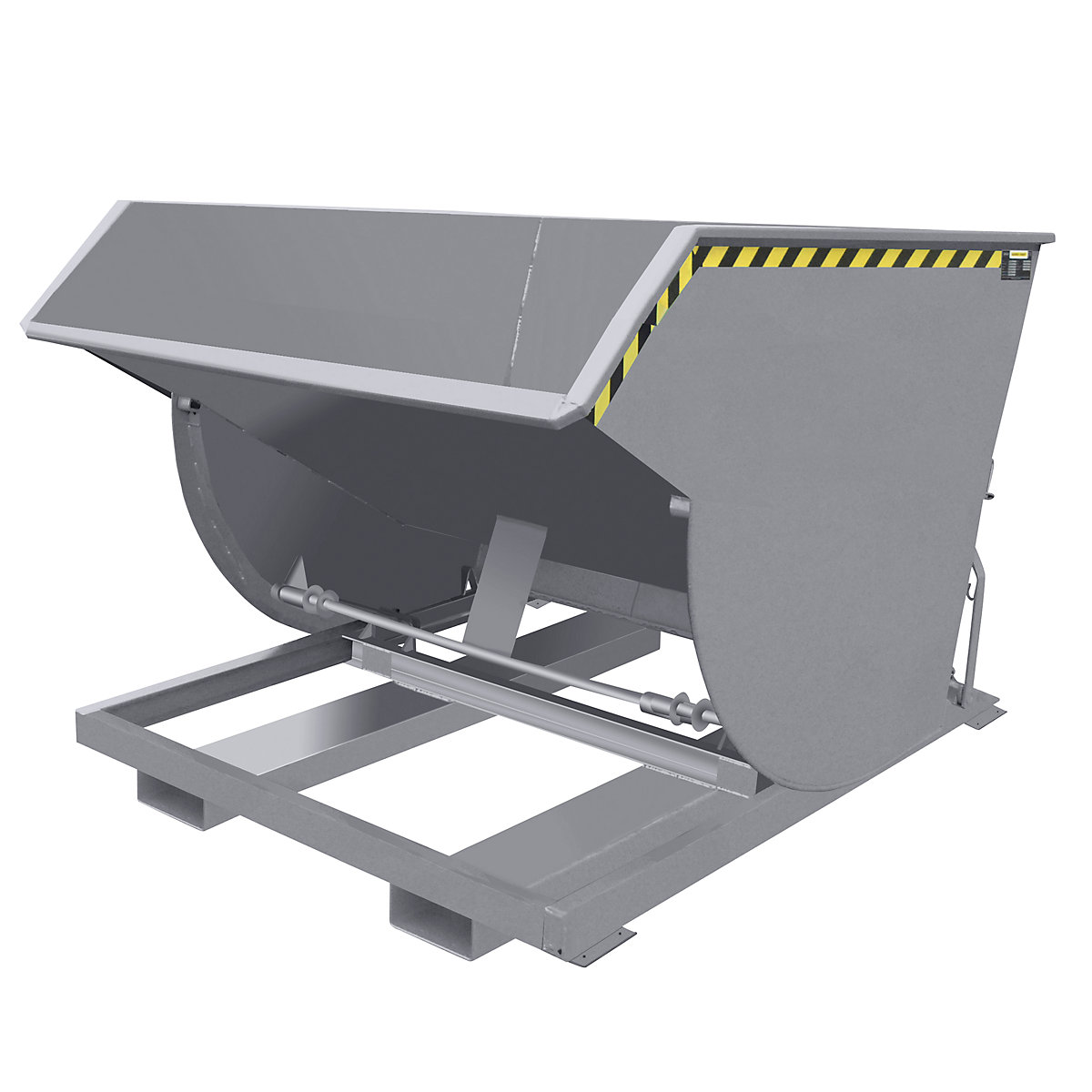 Tilting skip, narrow version - eurokraft pro