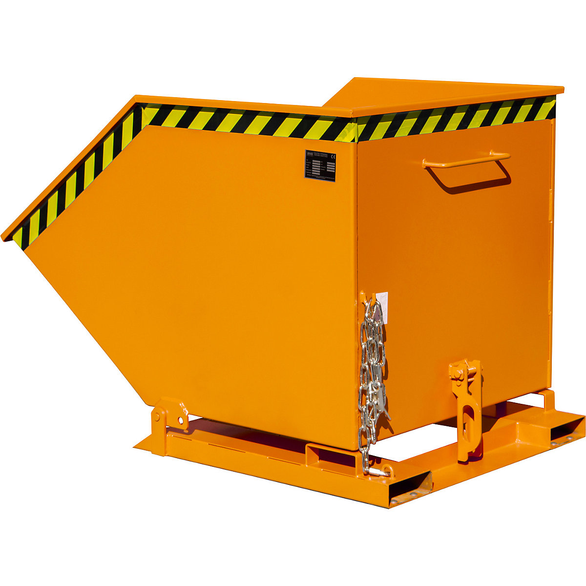 Tilting skip with tilting mechanism – eurokraft pro (Product illustration 6)-5