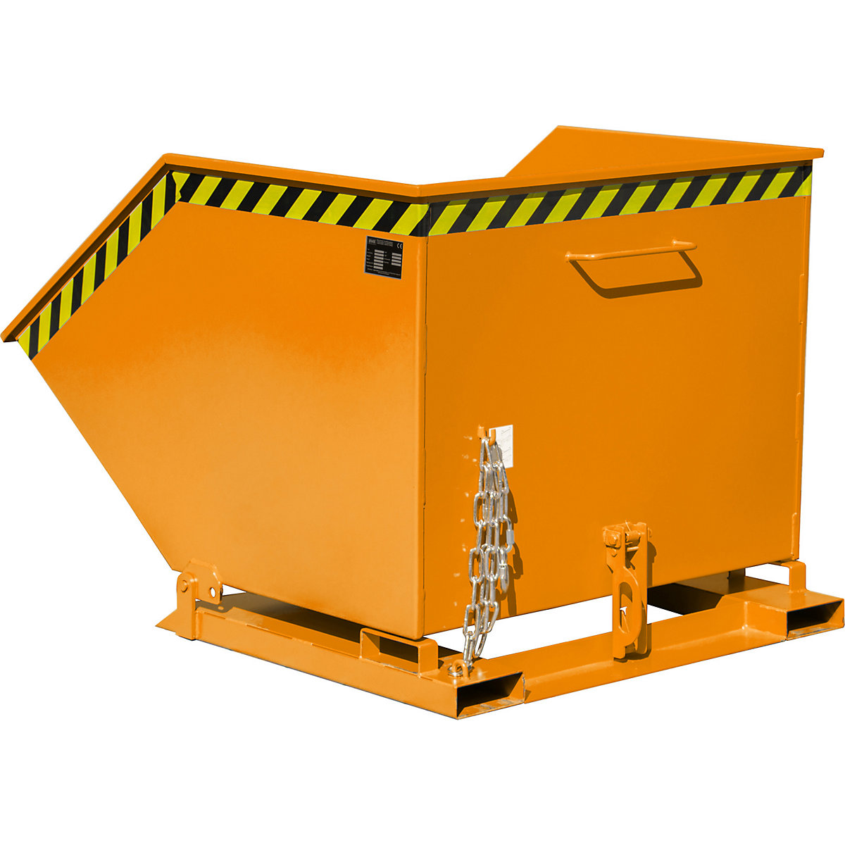 Tilting skip with tilting mechanism – eurokraft pro (Product illustration 7)-6