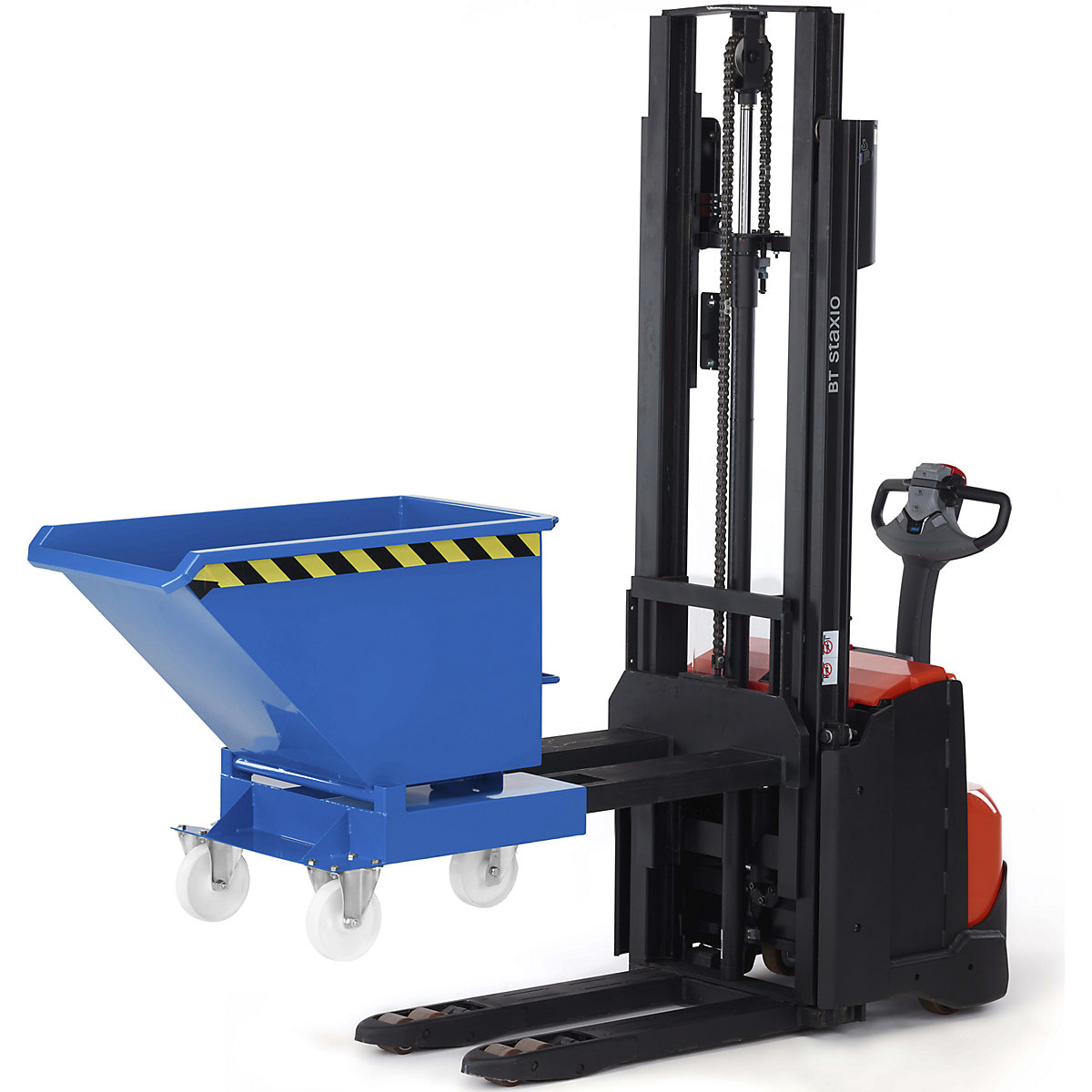 Tilting skip with wheels (Product illustration 2)-1