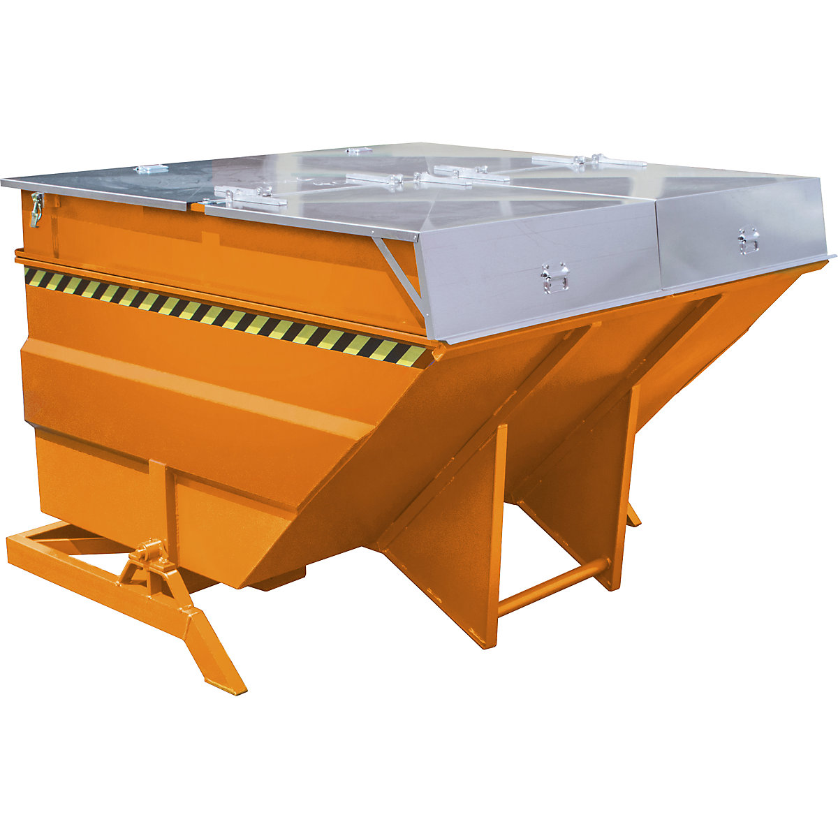 XXL tilting skip with positioning aid – eurokraft pro (Product illustration 2)-1