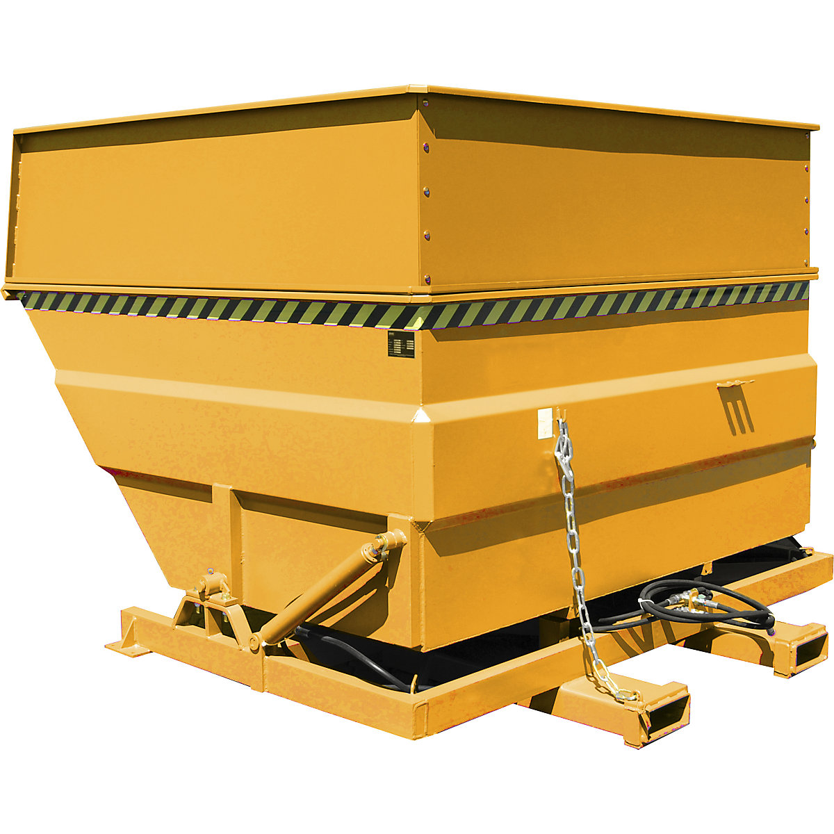XXL tilting skip with positioning aid - eurokraft pro