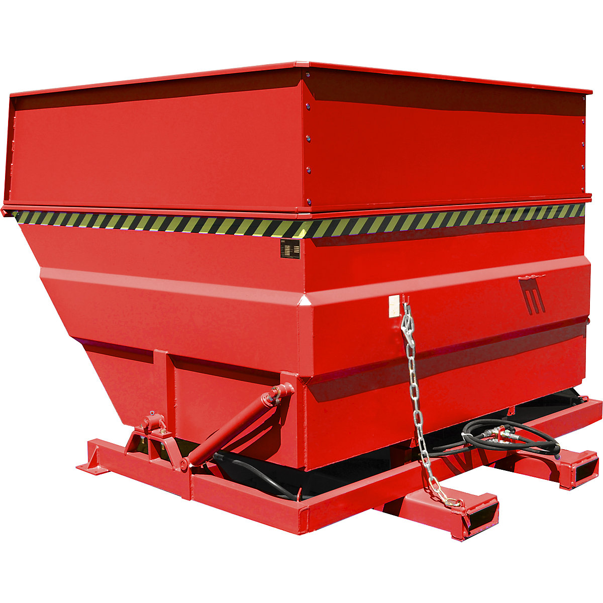 XXL tilting skip with positioning aid - eurokraft pro