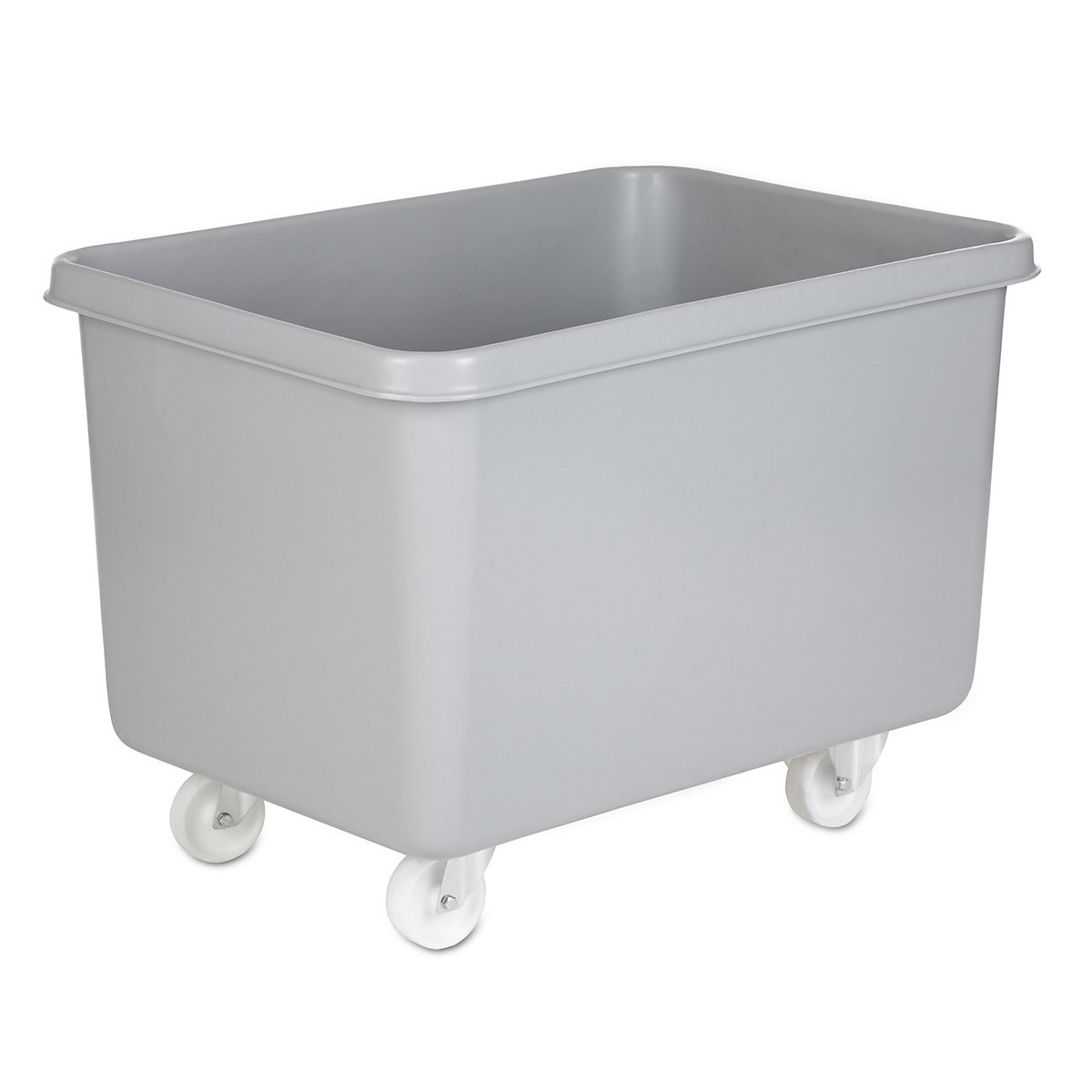 Mobile square polyethylene containers