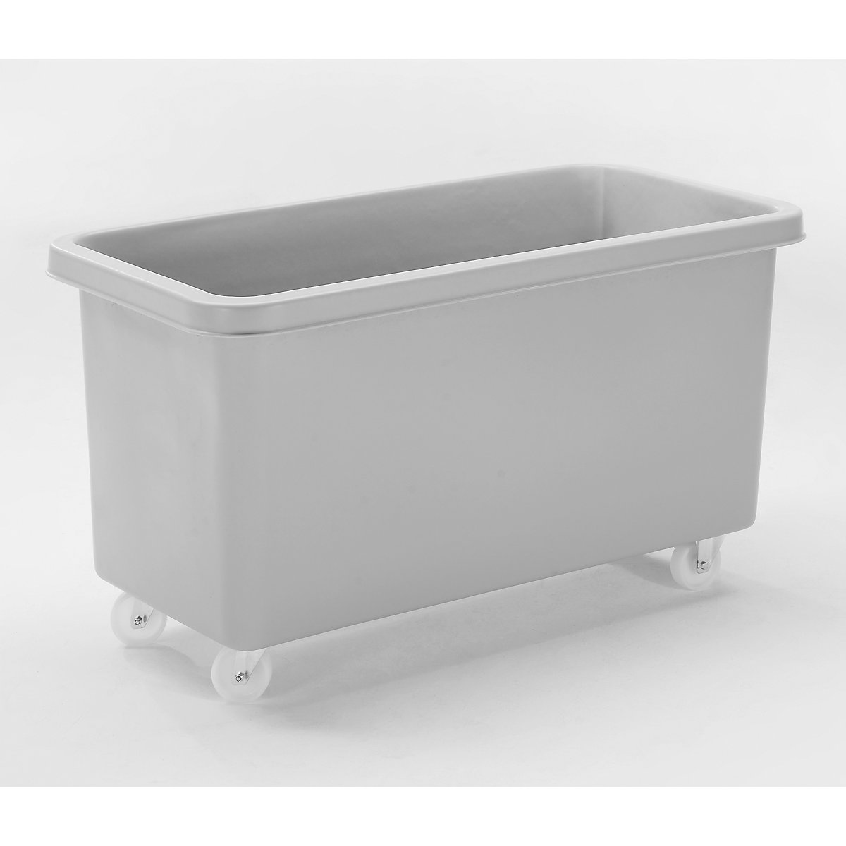 Mobile square polyethylene containers