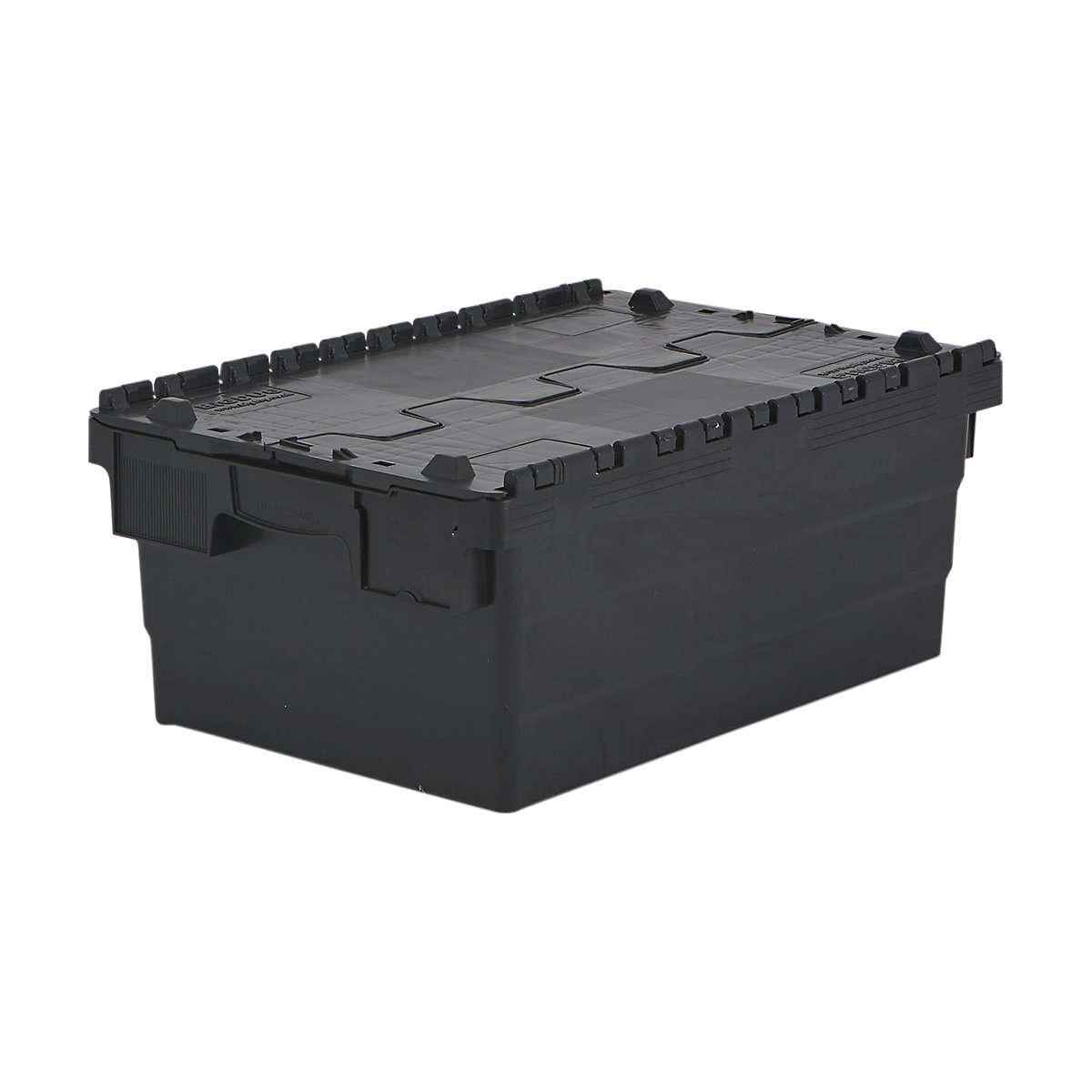 BiGDUG Essentials Recycled Plastic Black Attached Lid Containers - Bulk Buy Deals
