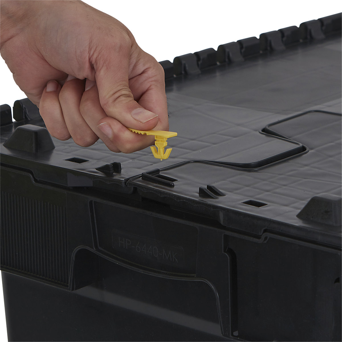 BiGDUG Essentials Recycled Plastic Black Attached Lid Containers - Bulk Buy Deals (Product illustration 16)-15