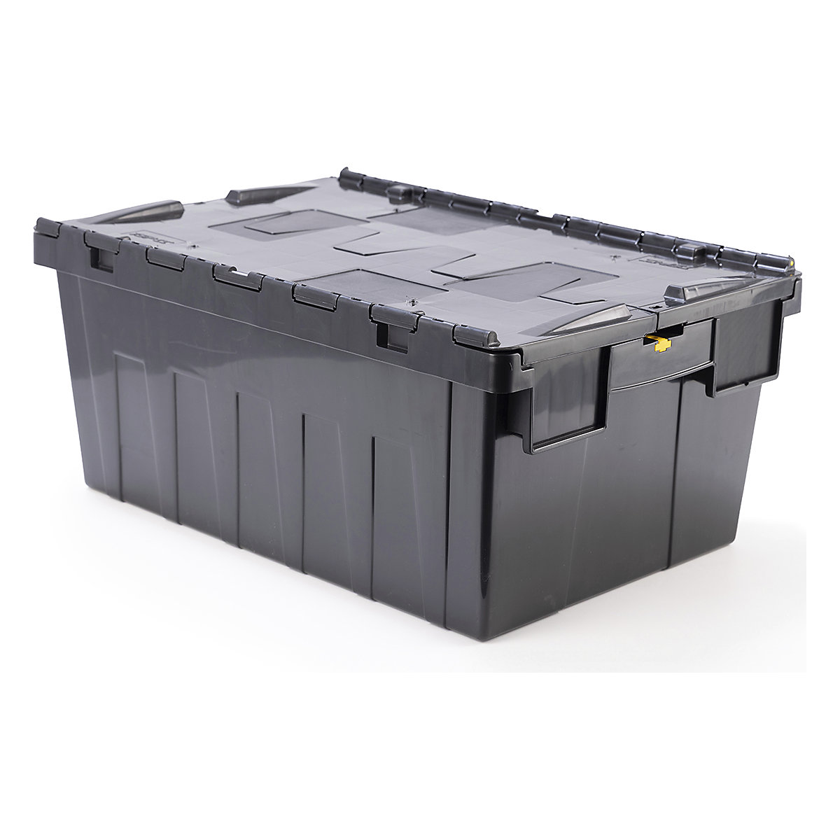 BiGDUG Essentials Recycled Plastic Black Attached Lid Containers - Bulk Buy Deals
