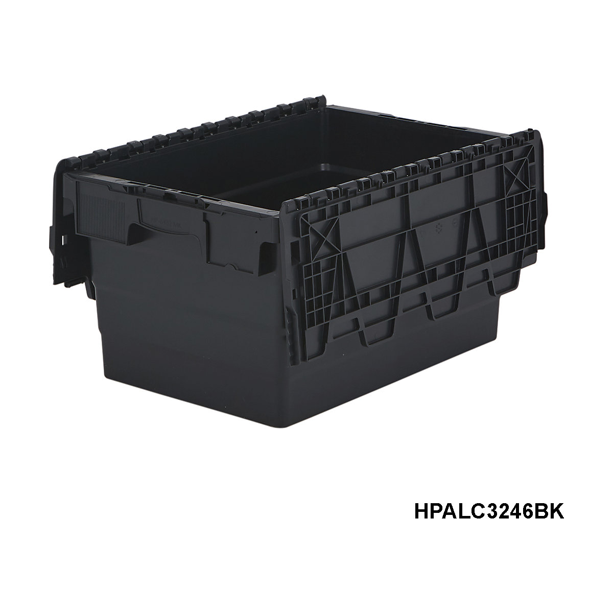 BiGDUG Essentials Recycled Plastic Black Attached Lid Containers (Product illustration 8)-7