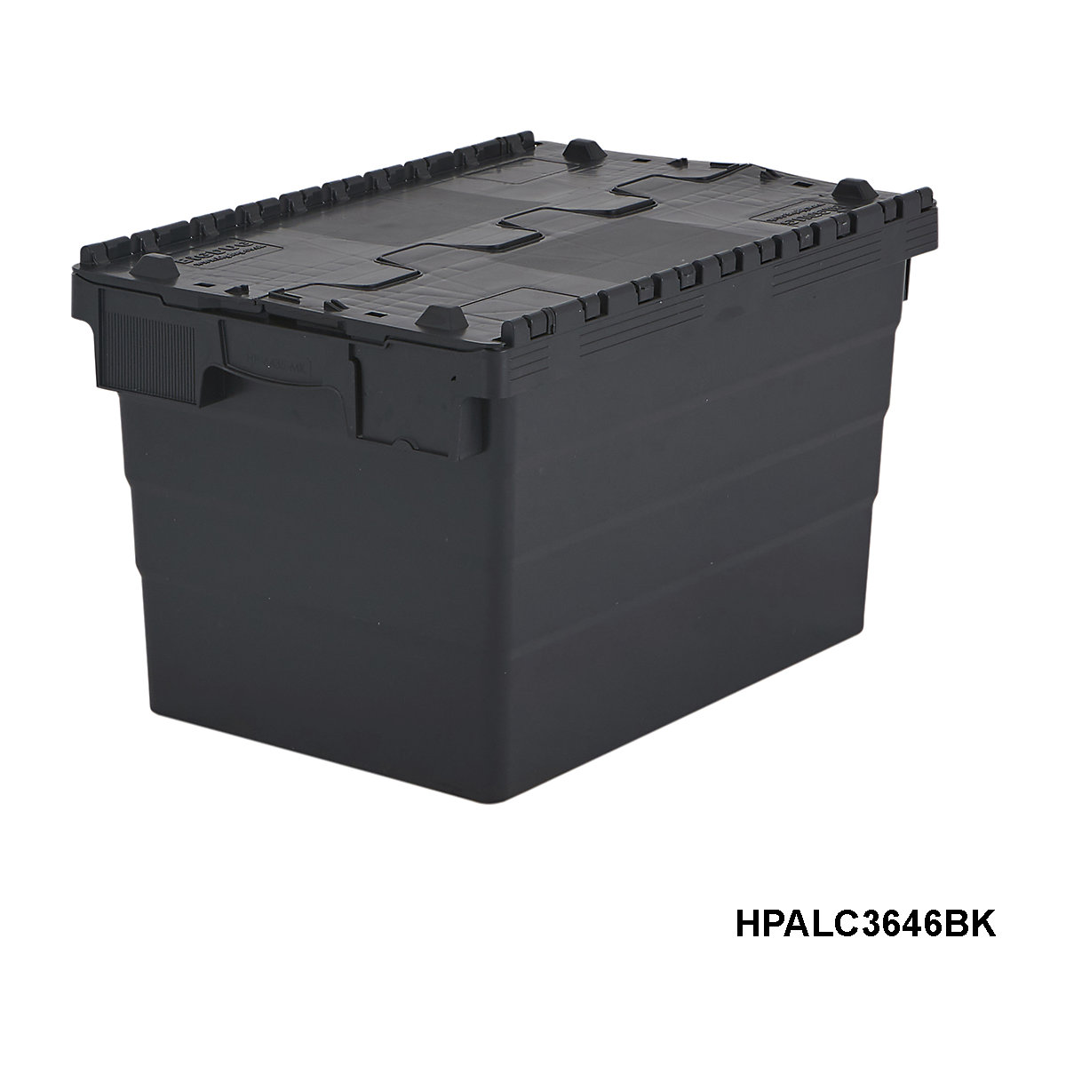 BiGDUG Essentials Recycled Plastic Black Attached Lid Containers (Product illustration 10)-9