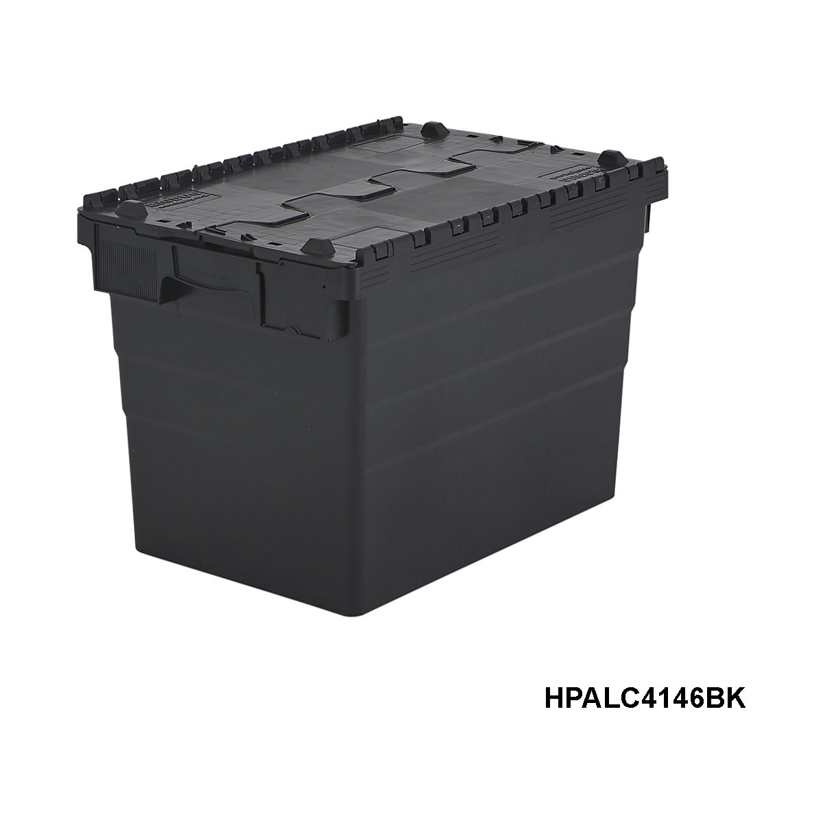 BiGDUG Essentials Recycled Plastic Black Attached Lid Containers (Product illustration 11)-10
