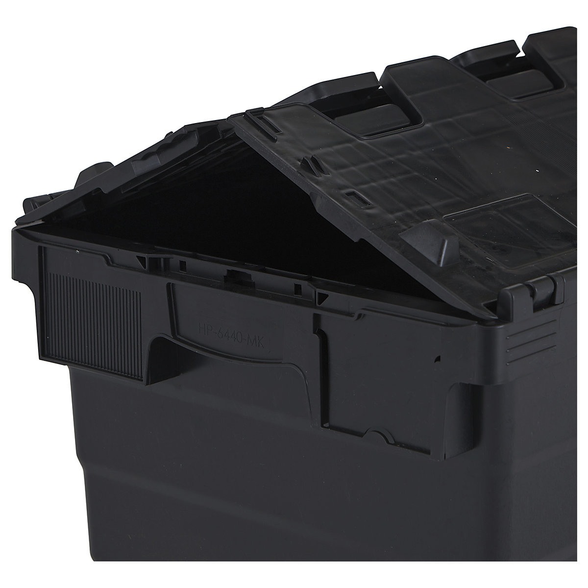 BiGDUG Essentials Recycled Plastic Black Attached Lid Containers (Product illustration 14)-13