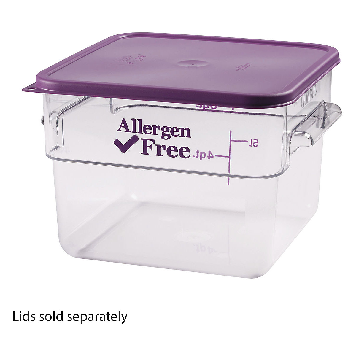 Cambro Allergen Square Storage Containers (Product illustration 3)-2