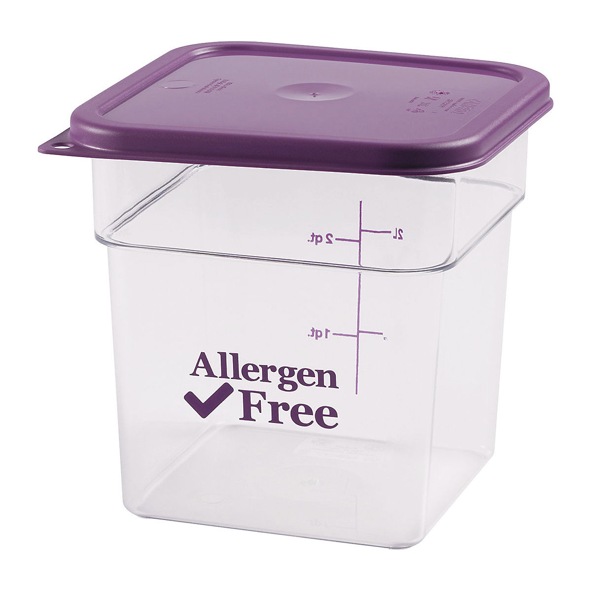 Cambro Allergen Square Storage Containers