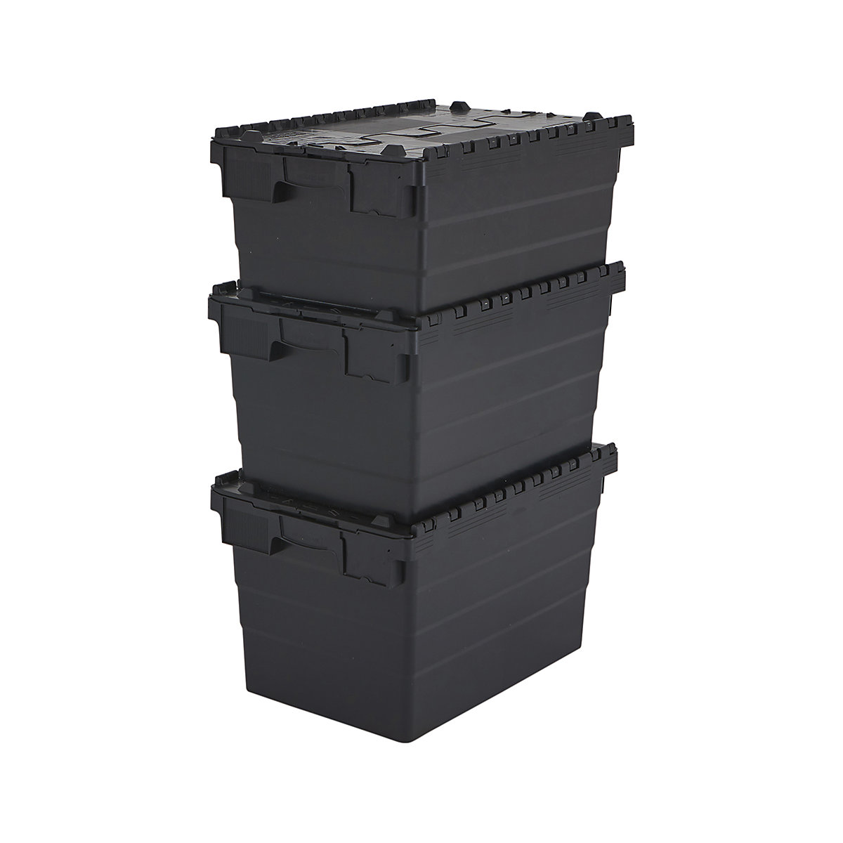 BiGDUG Essentials Recycled Plastic Black Attached Lid Containers - Bulk Buy Deals (Product illustration 12)-11