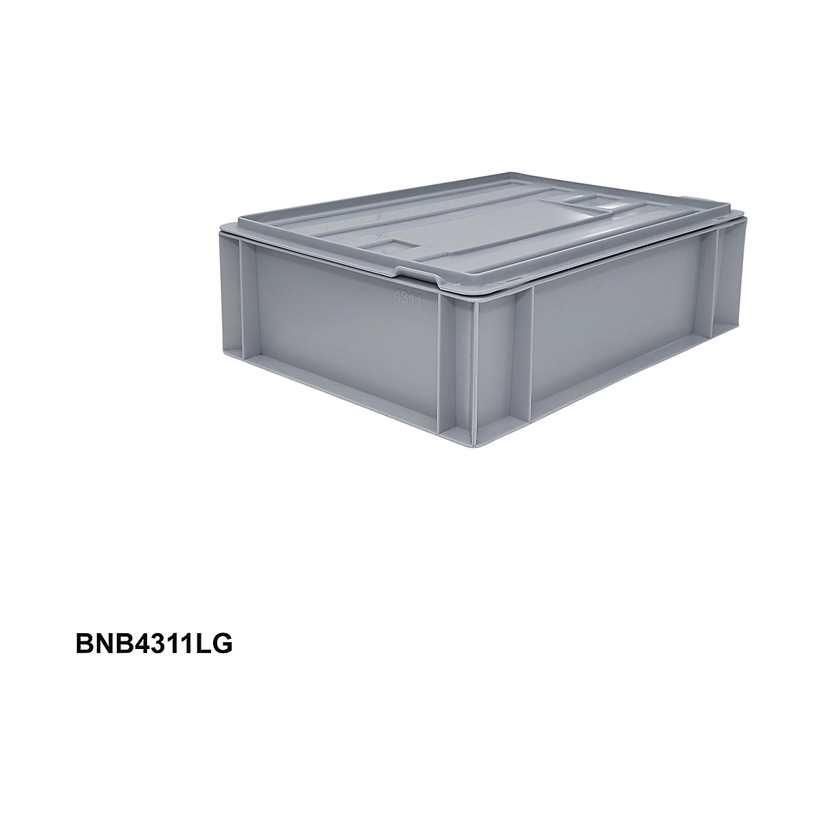 BiGDUG Euro Stacking Boxes with Hinged Lids (Product illustration 3)-2