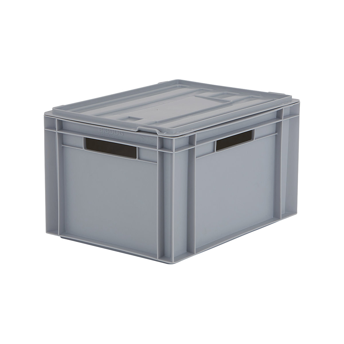 BiGDUG Euro Stacking Boxes with Hinged Lids