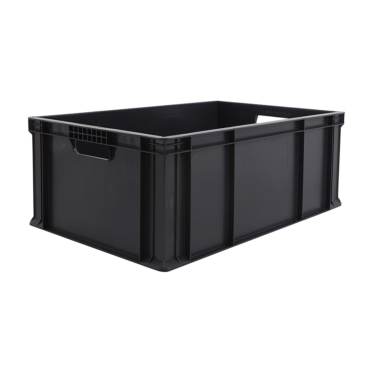 BiGDUG Recycled Euro Stacking Boxes, BiGDUG Recycled Euro Stacking Boxes, BiGDUG Recycled Euro Stacking Box | 230h x 400w x 600d mm | 46 Litre Capacity | Black-2