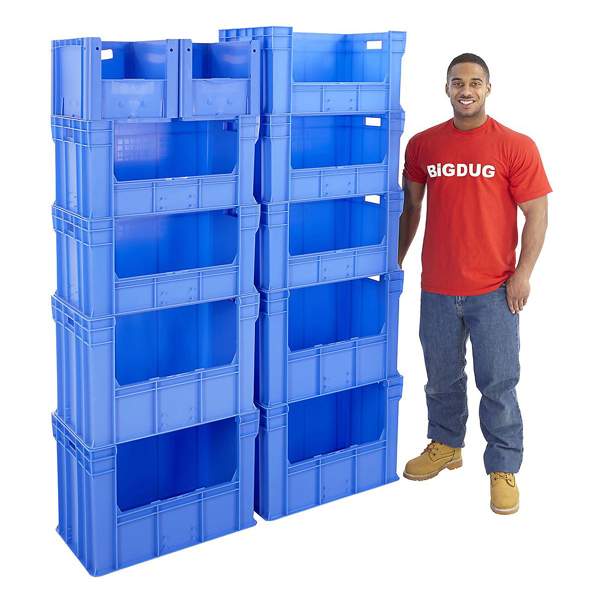 Euro Stacking Pick Columns 400mm Depth