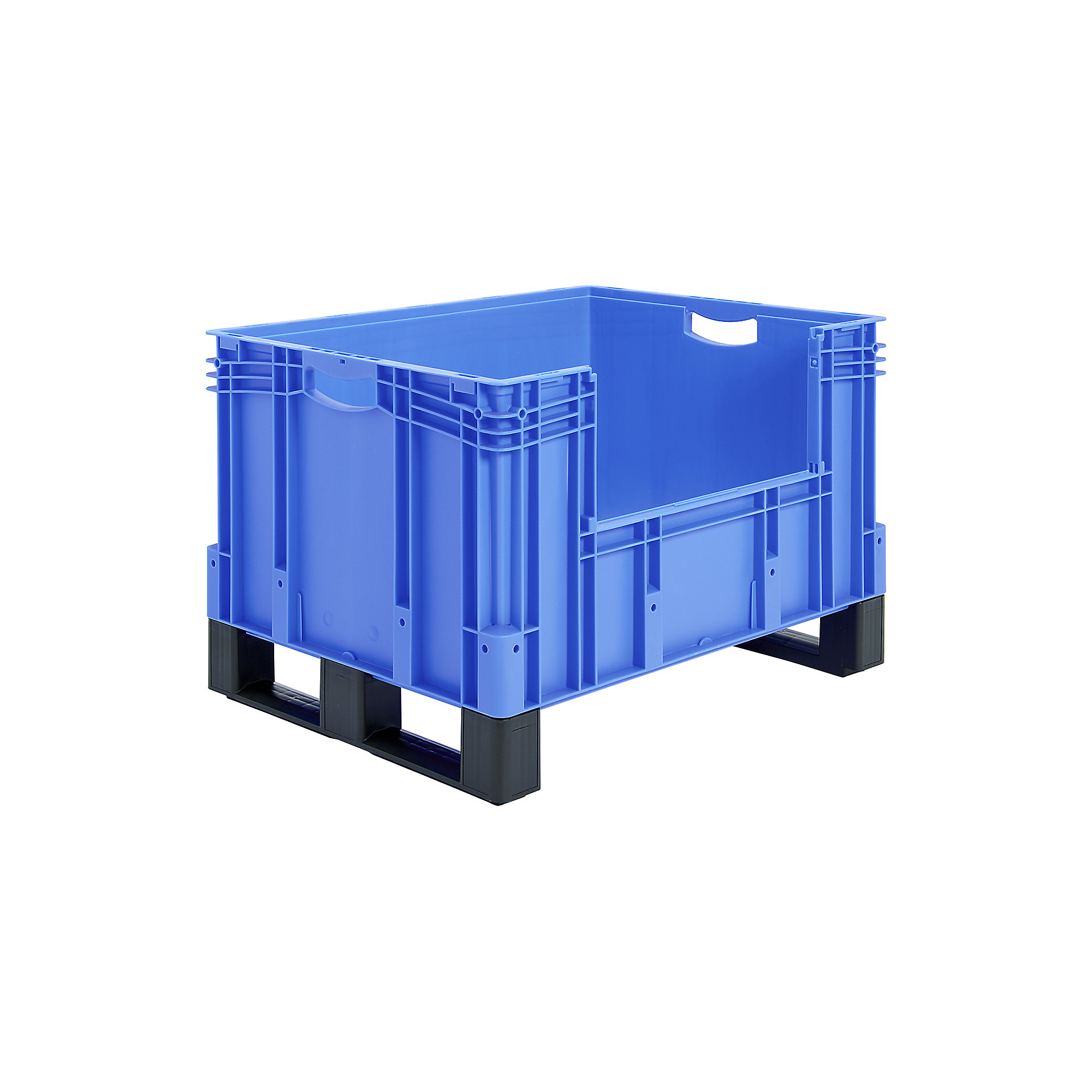 Jumbo Stackable Containers Large Euro Stacking Container with Pallet Skids | Storage Boxes ...