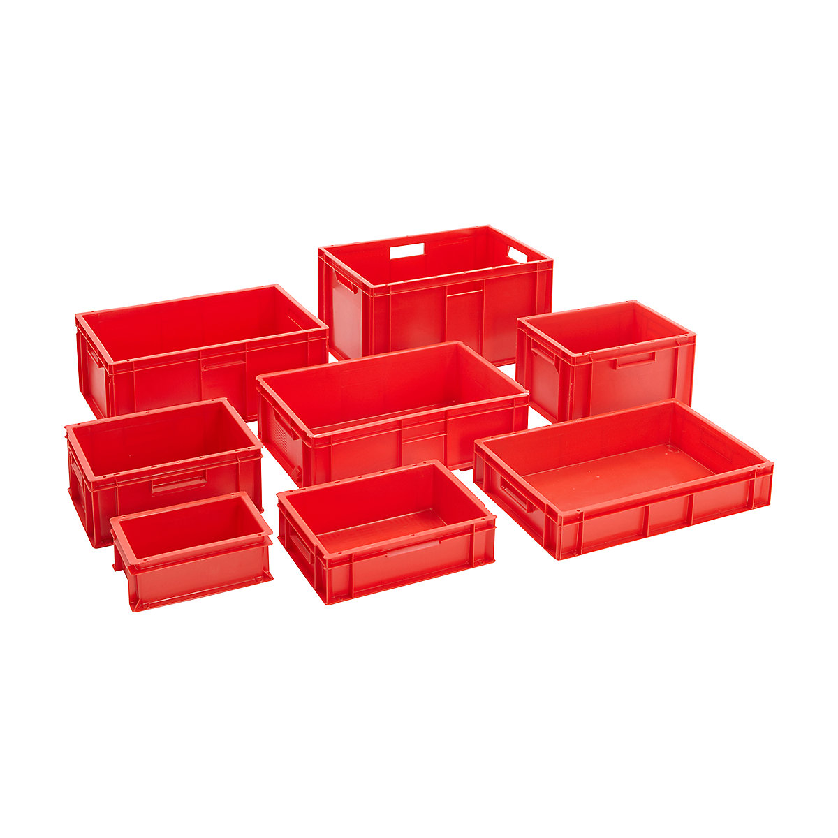 Red Euro Stacking Containers