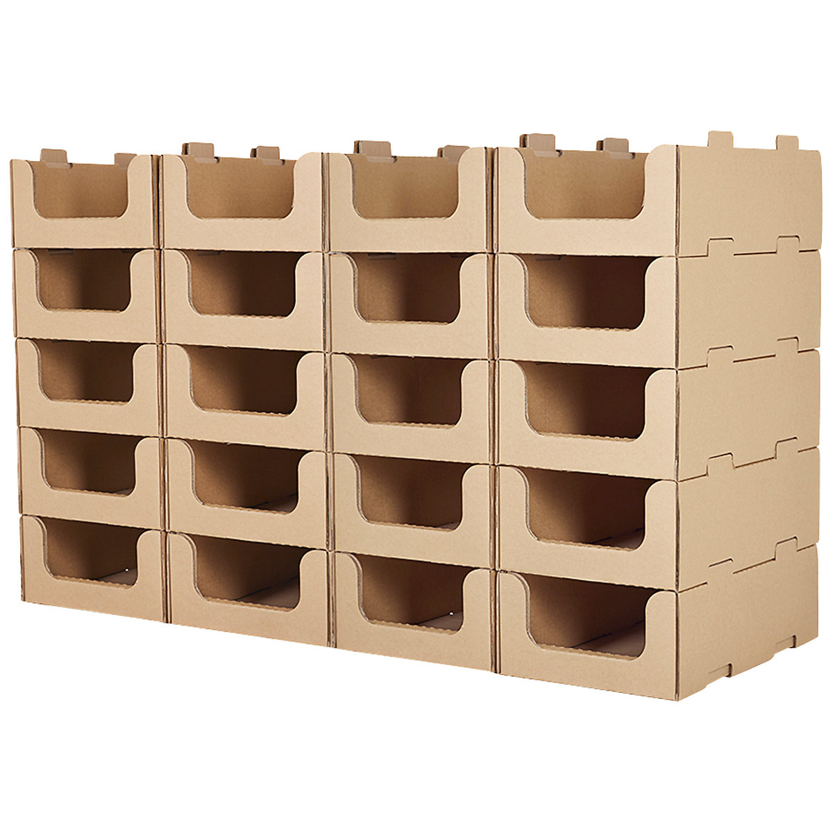 BiGDUG Essentials Cardboard Stacking Pick Bin Mega Deal