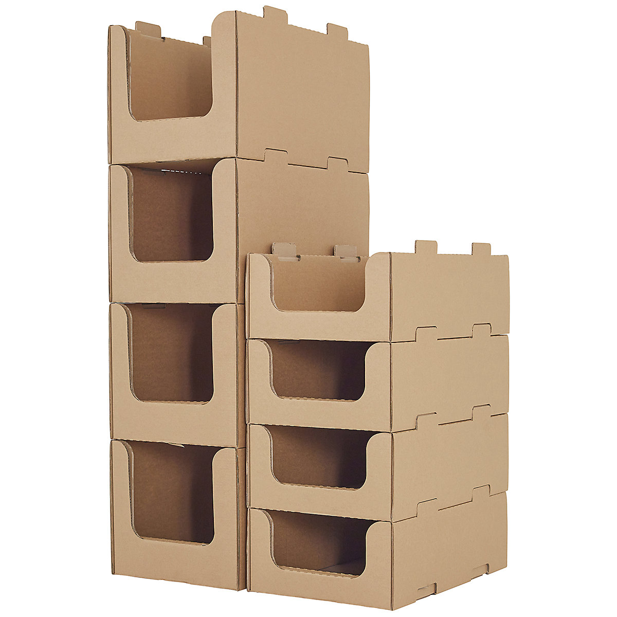 BiGDUG Essentials Cardboard Stacking Pick Bins