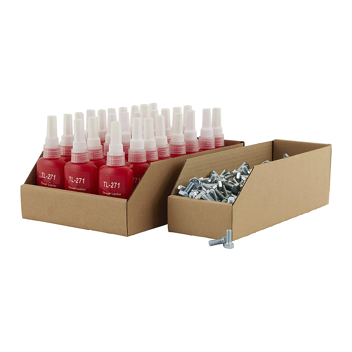 BiGDUG Essentials Flat Packed Cardboard Parts Bins (Product illustration 2)-1