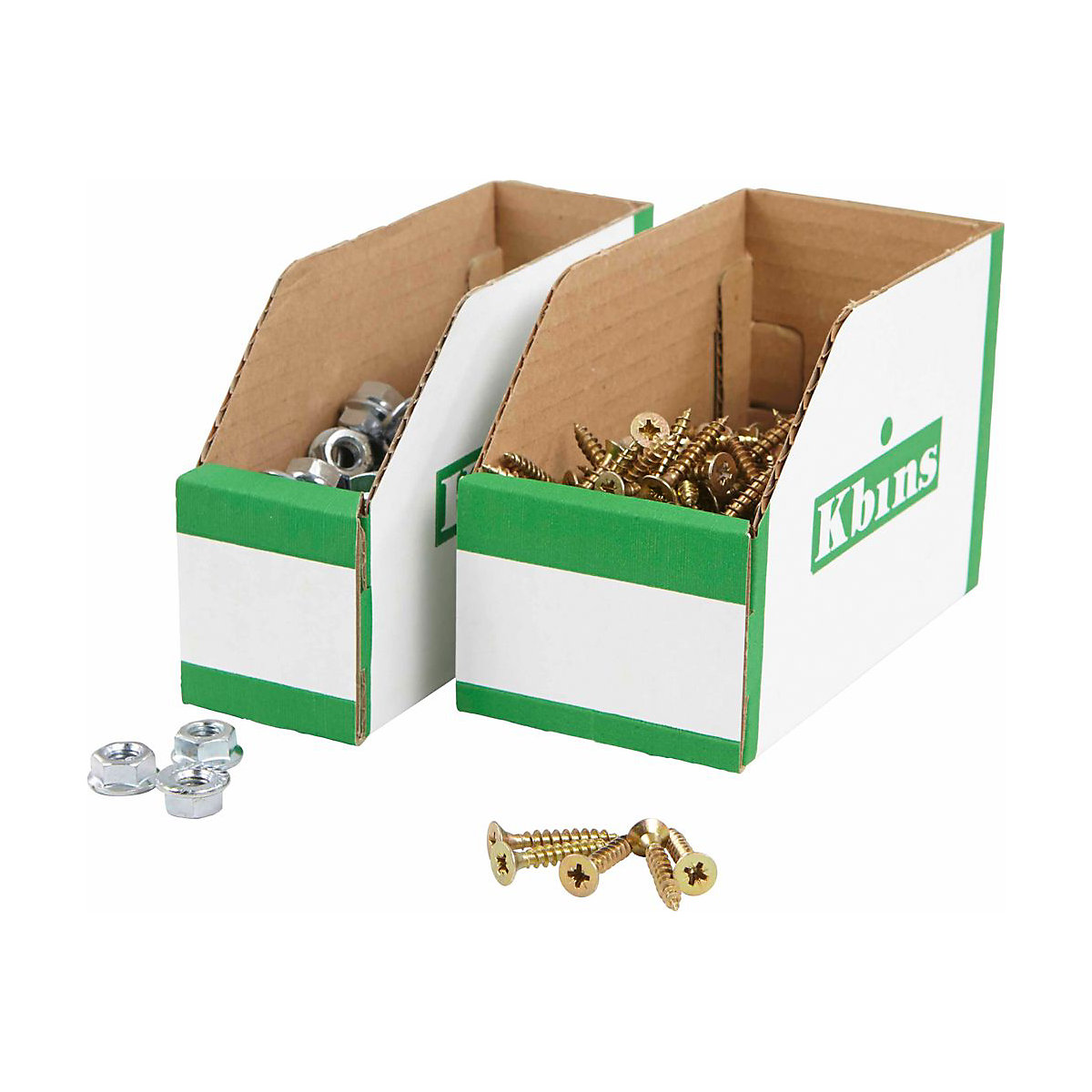 K-Bins Flat Pack Cardboard Parts Bins (100mm High)