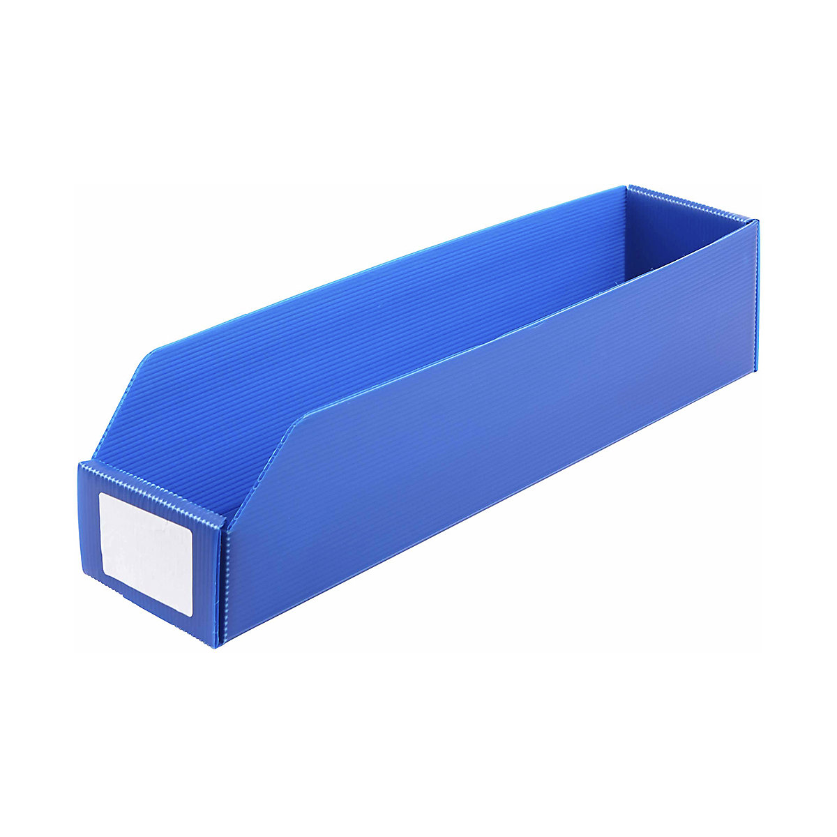 K-Bins Flat Pack Corrugated Plastic Parts Bins Blue