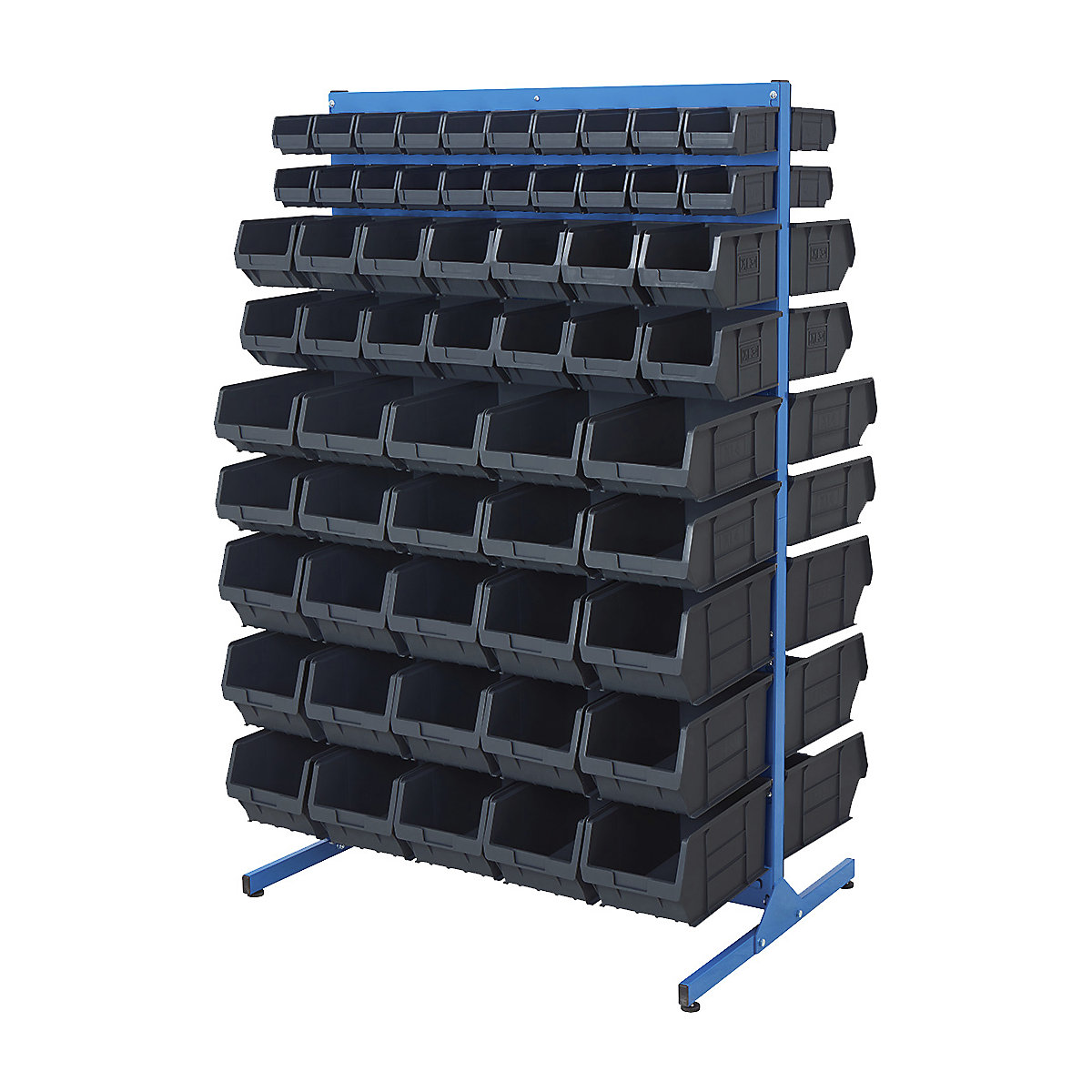 BiGDUG Louvre Panel Bin Station with Plastic Parts Bins | Mobile & Static