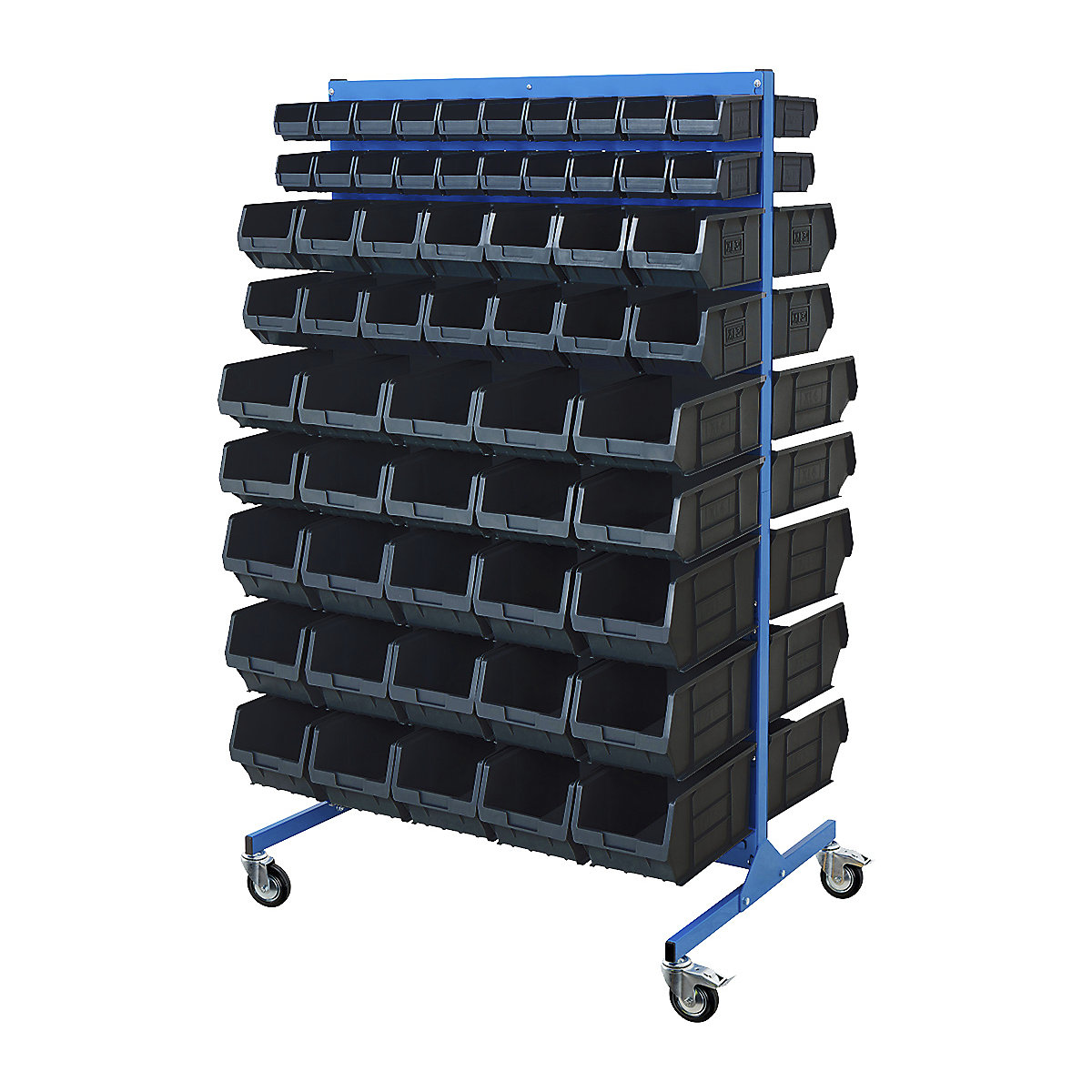 BiGDUG Louvre Panel Bin Station with Plastic Parts Bins | Mobile & Static