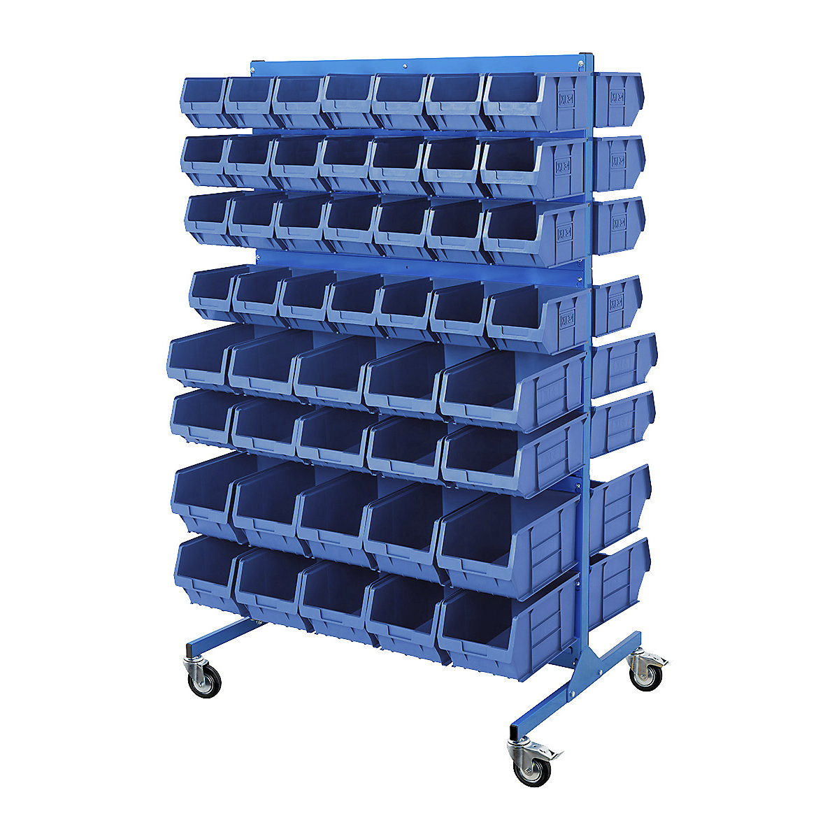 BiGDUG Louvre Panel Bin Station with Plastic Parts Bins | Mobile & Static