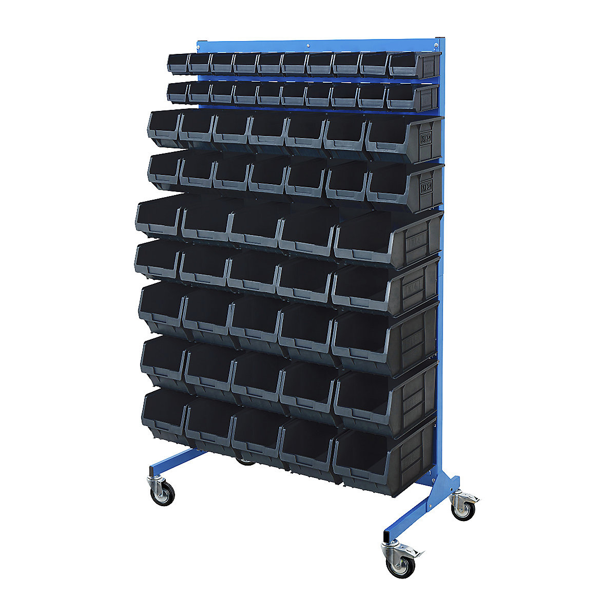 BiGDUG Louvre Panel Bin Station with Plastic Parts Bins | Mobile & Static