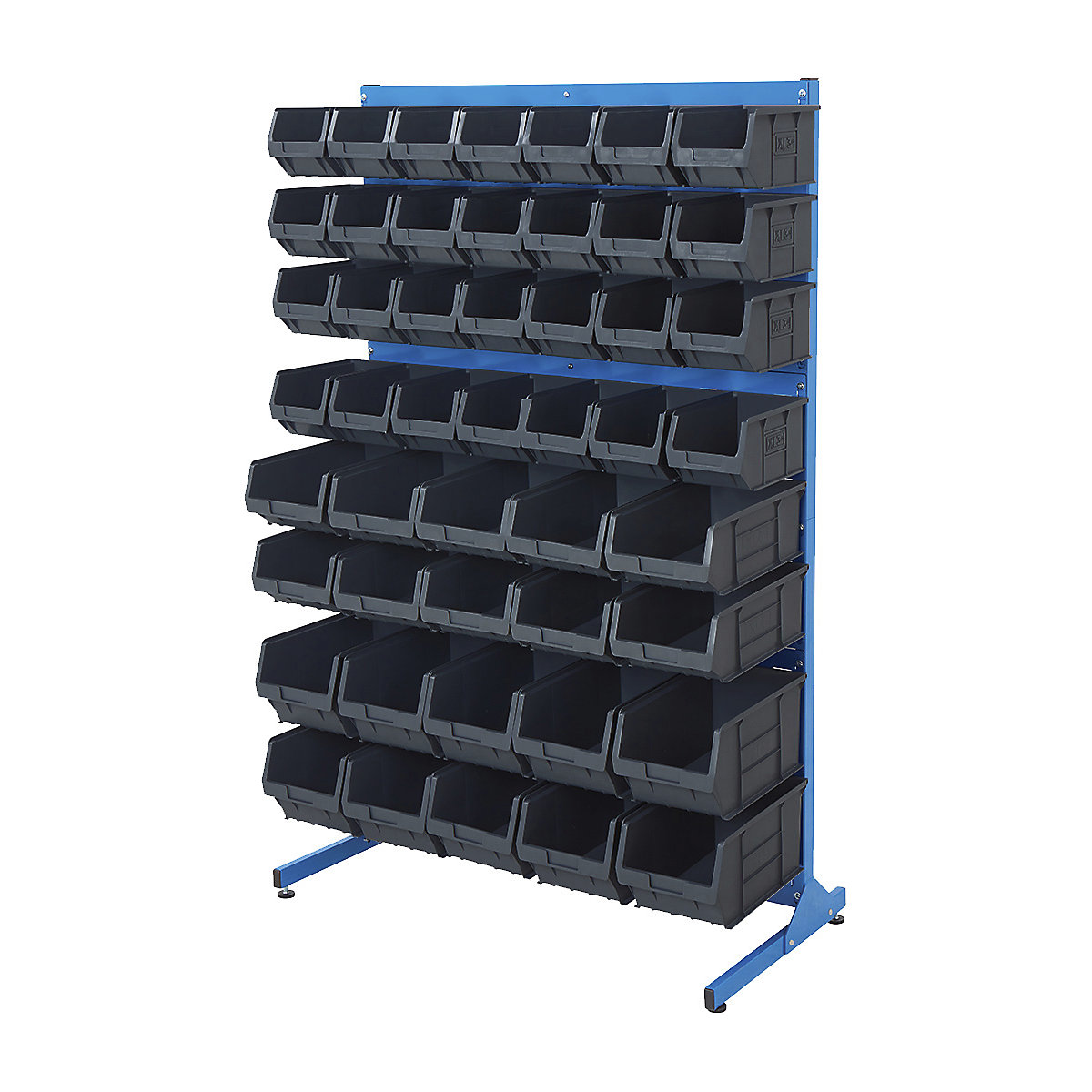 BiGDUG Louvre Panel Bin Station with Plastic Parts Bins | Mobile & Static