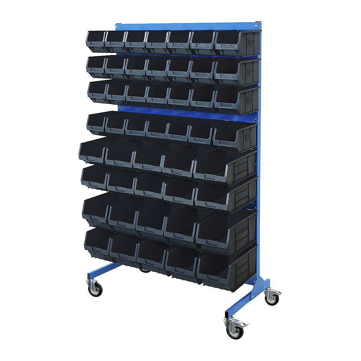BiGDUG Louvre Panel Bin Station with Plastic Parts Bins | Mobile & Static