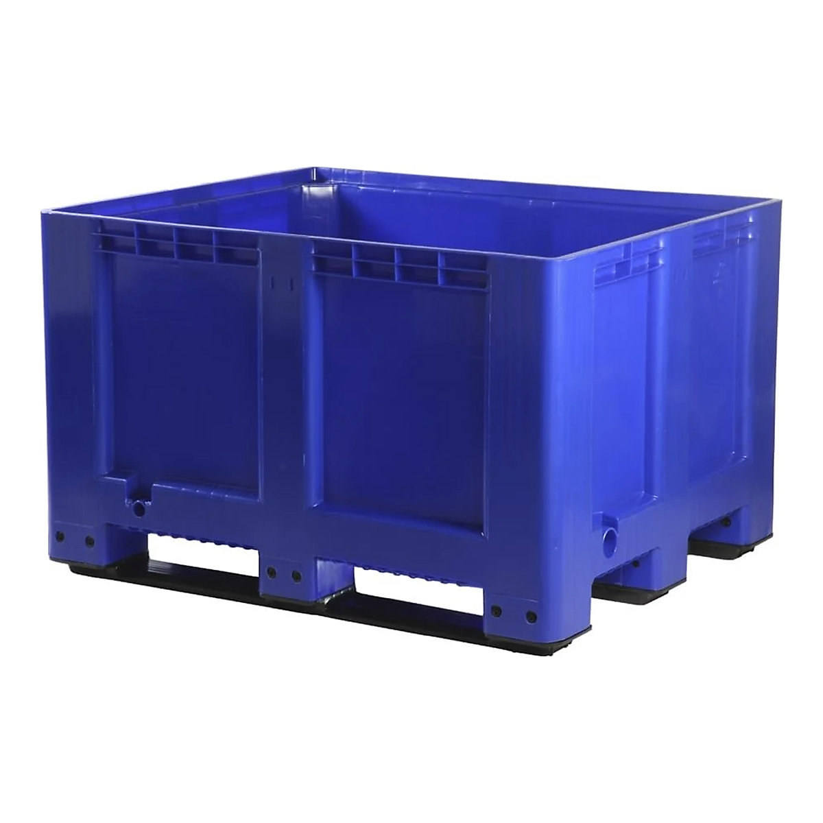 BiGDUG Essentials Plastic Pallet Boxes, BiGDUG Essentials Plastic Pallet Boxes, BiGDUG Essentials Solid Plastic Pallet Box | 770h x 1000w x 1200d mm | 3 Skids | Blue-2