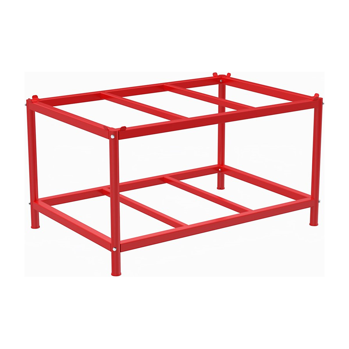 Kongamek Pallet Tables with Pallet Holder, Kongamek Pallet Tables with Pallet Holder, Kongamek Pallet Table with Pallet Holder | 657h x 816w x 1216d mm | Red-1