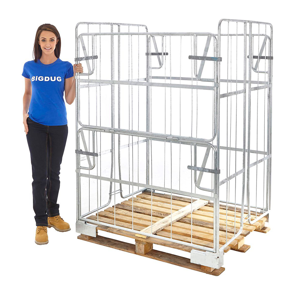 Non Stackable Jumbo Pallet Cage