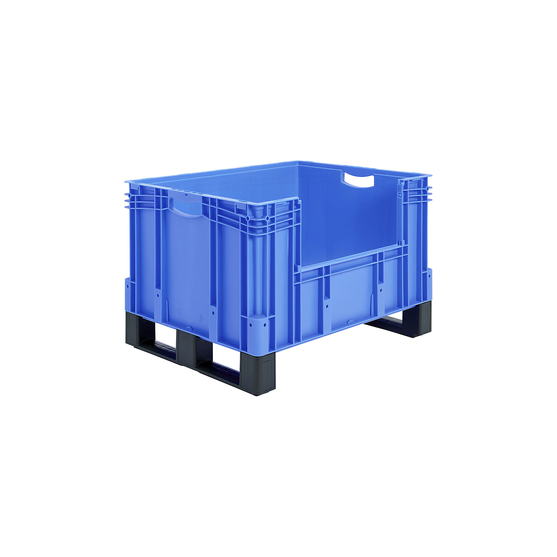 XL Open-Sided Euro Stacking Container with Skids | BiGDUG