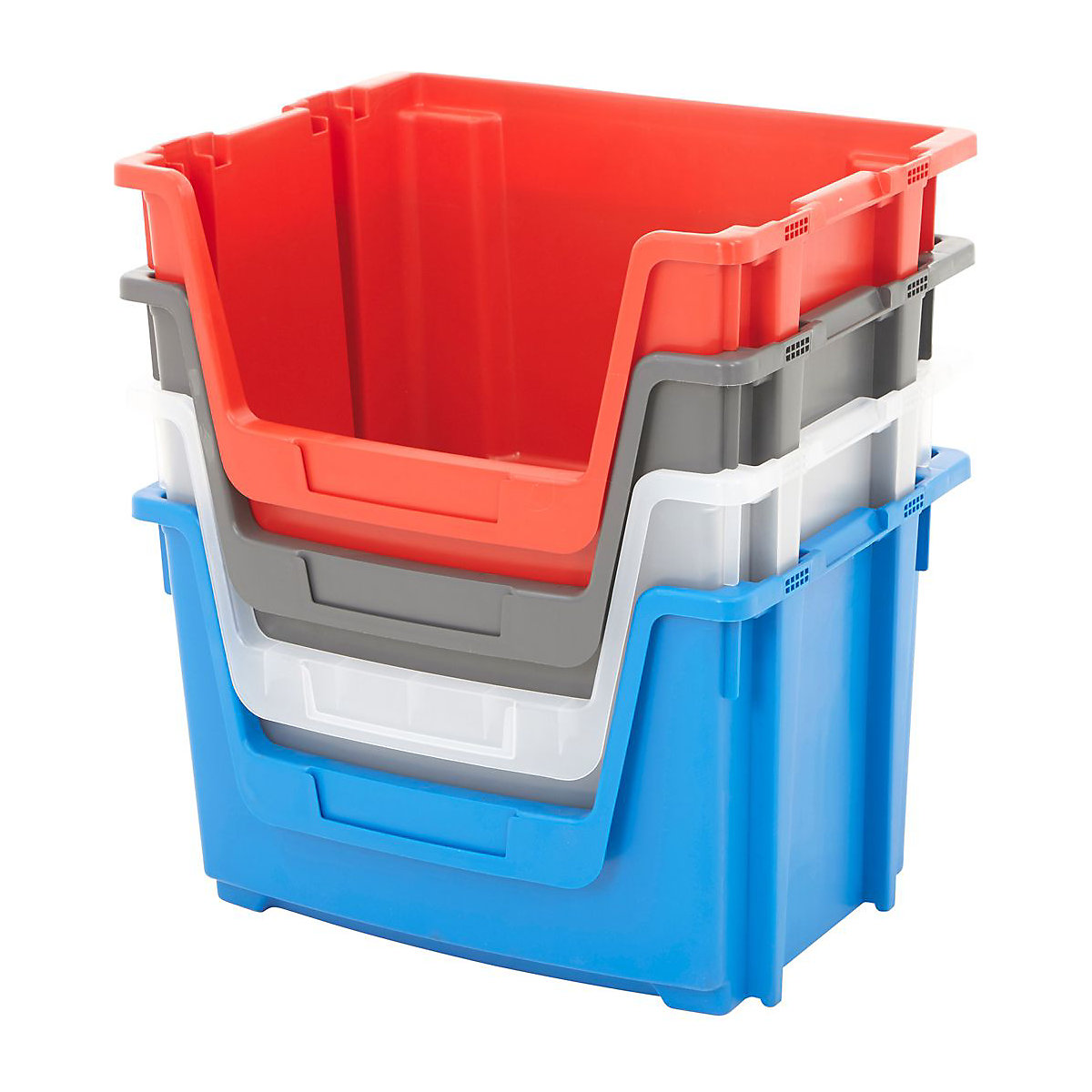 5x BiGDUG Large Plastic Stacking Bins Mega Deal (Product illustration 3)-2