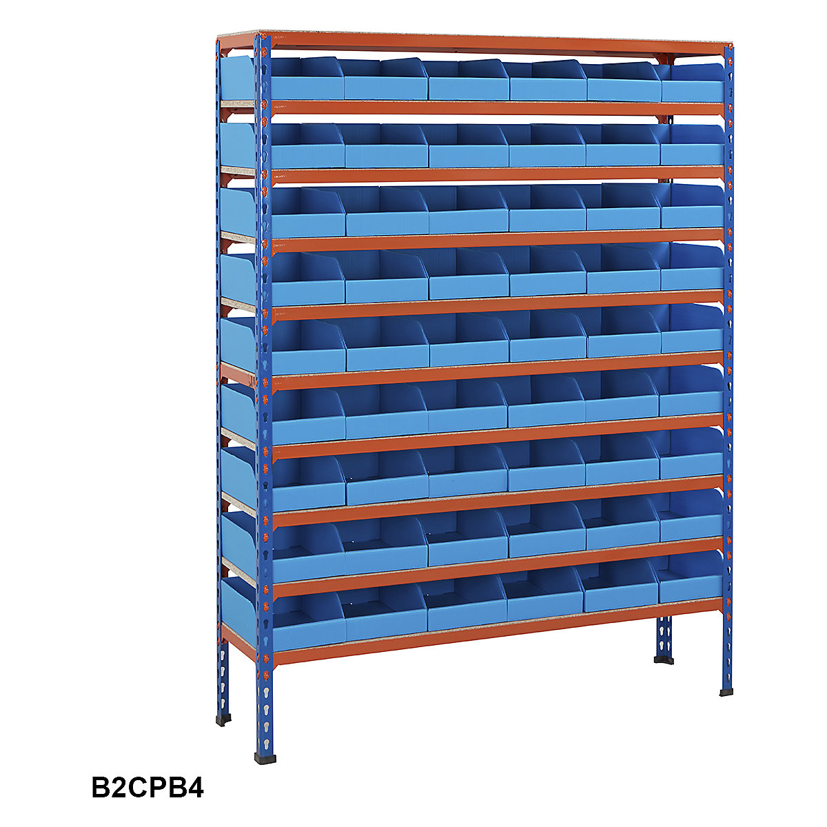 BiG200 Blue & Orange Shelving With Correx Plastic Bins Kits (Product illustration 6)-5