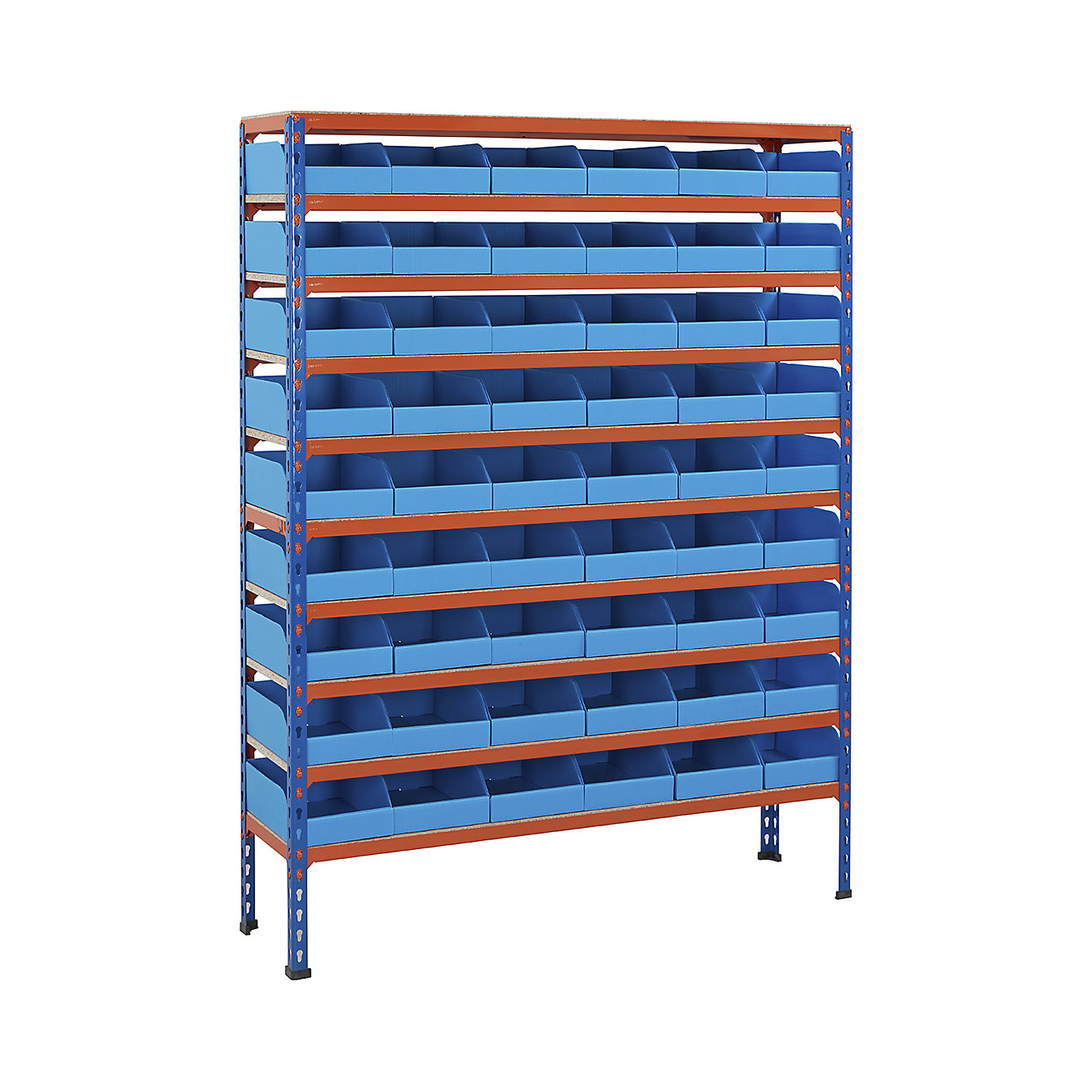 BiG200 Blue & Orange Shelving With Correx Plastic Bins Kits | Storage ...