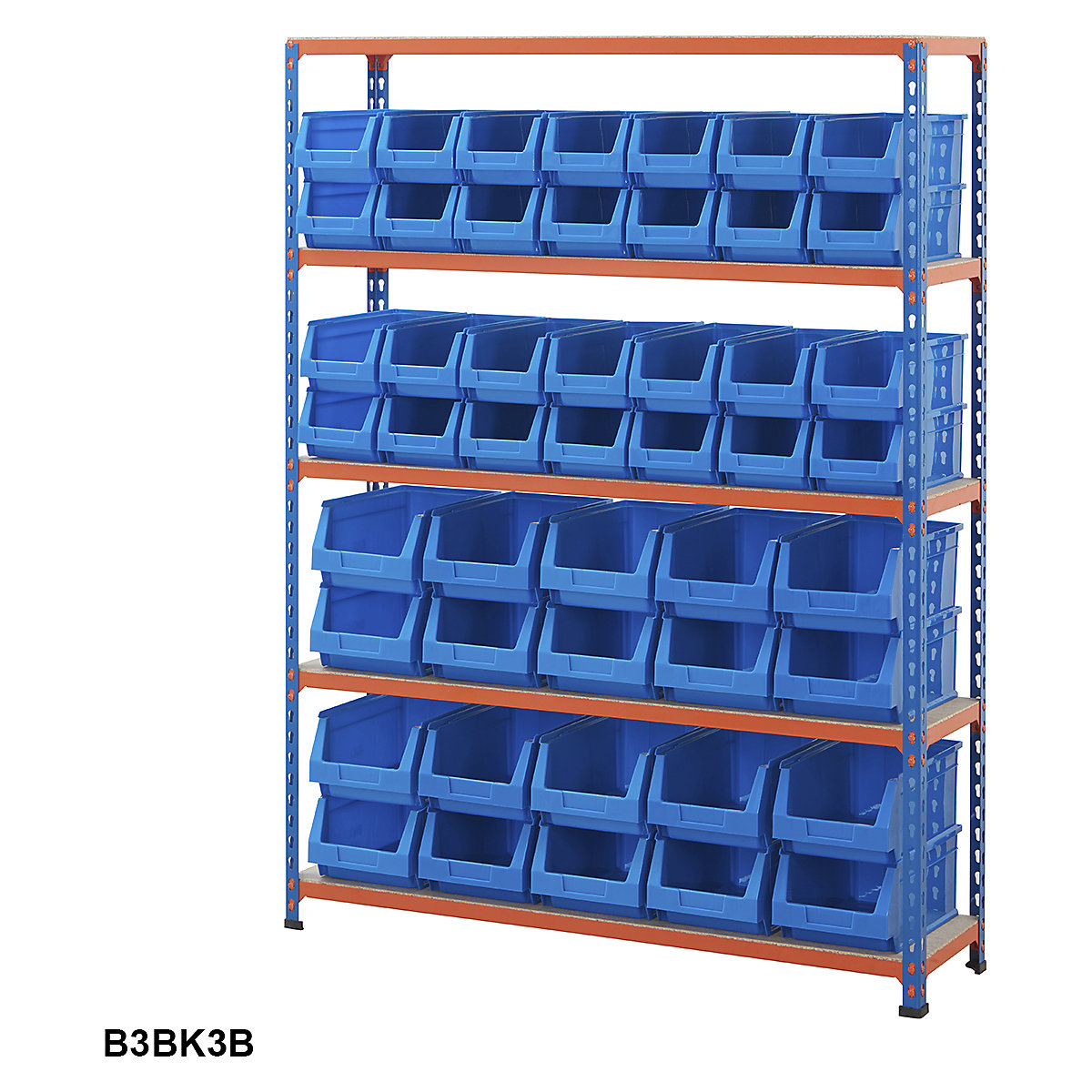 BiG200 Blue & Orange Shelving With Plastic Bins Kits (Product illustration 9)-8