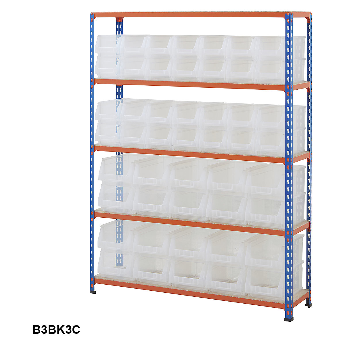 BiG200 Blue & Orange Shelving With Plastic Bins Kits (Product illustration 10)-9