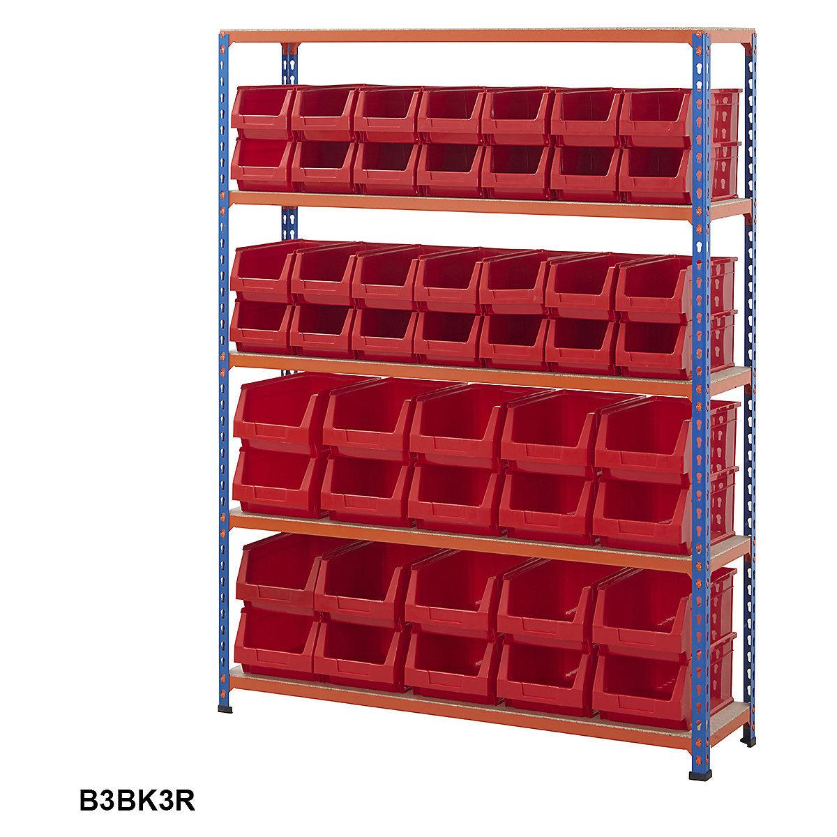 BiG200 Blue & Orange Shelving With Plastic Bins Kits (Product illustration 11)-10